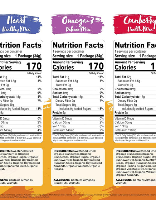 Load image into Gallery viewer, Organic Trail Mix Snack Packs, Multi Pack 28.8 Oz - 24 Individual Servings (Pack of 3)
