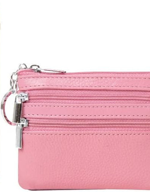 Load image into Gallery viewer, Women'S Genuine Leather Coin Purse Mini Pouch Change Wallet with Key Ring
