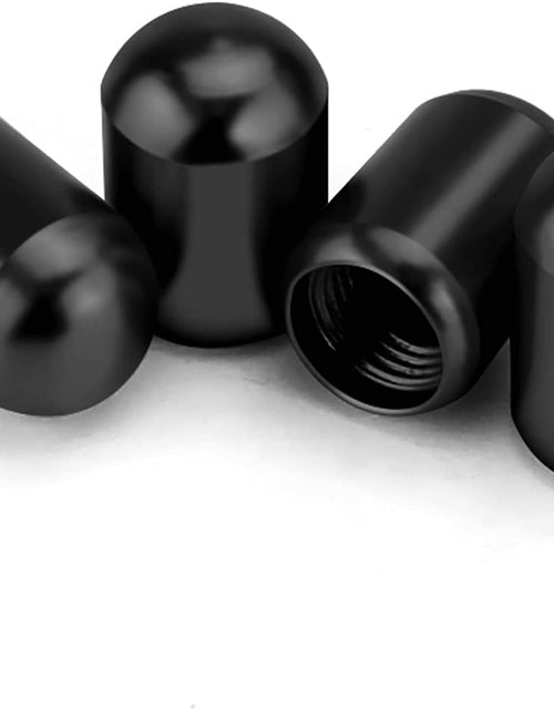 Load image into Gallery viewer, 4PCS Car Tire Valve Stem Caps, Air Caps Cover, Universal for Cars, Suvs, Bike, Trucks and Motorcycles, Car Wheel &amp; Tire Exterior Accessories-Black

