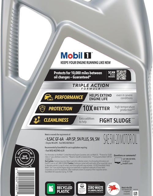 Load image into Gallery viewer, 1 - 112798 120763 Synthetic Motor Oil 5W-20, 5 Quart
