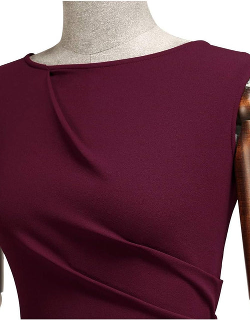 Load image into Gallery viewer, Women'S Retro Ruffle Style Slim Work Pencil Dress
