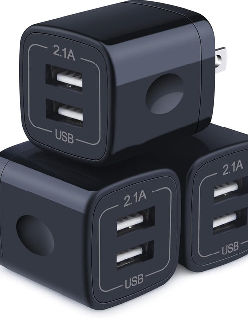Load image into Gallery viewer, Wall Charger,Charger Cube,Charging Block Fast Charge 3Pack Dual Port 2.1A Power Brick Phone Charger Plug Box Head for Iphone 14 Pro/13/12/11/Xs Max/Xr/8/7/6 Plus,Samsung Galaxy S22 S21 S10 S9 S8 Plus
