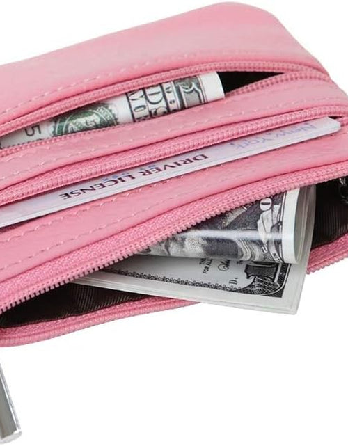 Load image into Gallery viewer, Women'S Genuine Leather Coin Purse Mini Pouch Change Wallet with Key Ring
