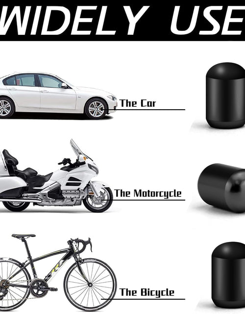 Load image into Gallery viewer, 4PCS Car Tire Valve Stem Caps, Air Caps Cover, Universal for Cars, Suvs, Bike, Trucks and Motorcycles, Car Wheel &amp; Tire Exterior Accessories-Black

