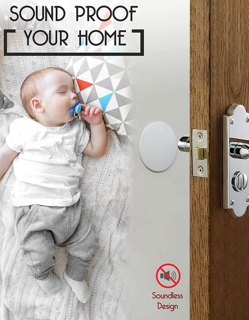 Load image into Gallery viewer, Door Stoppers - Large 3.15" (4 PCS) - Door Stoppers for Wall with Strong Back Adhesive - Quiet and Shock Absorbent Silicone Wall Protectors from Door Knobs - Protects Every Wall Surface
