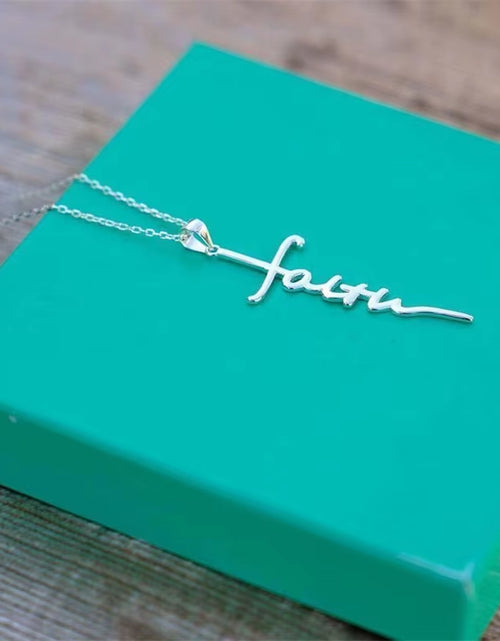 Load image into Gallery viewer, Stainless Steel Custom Cross Name Necklace Chain Letter Choker Necklace for Women Fashion Jewelry Gift

