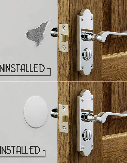 Load image into Gallery viewer, Door Stoppers - Large 3.15" (4 PCS) - Door Stoppers for Wall with Strong Back Adhesive - Quiet and Shock Absorbent Silicone Wall Protectors from Door Knobs - Protects Every Wall Surface

