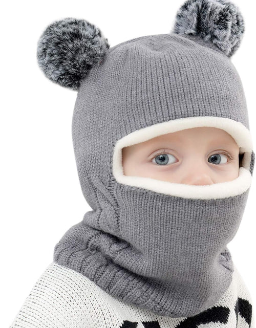 Load image into Gallery viewer, Baby Winter Hat Scarf Set, Unisex Infant Toddler Kids Hat Scarf
