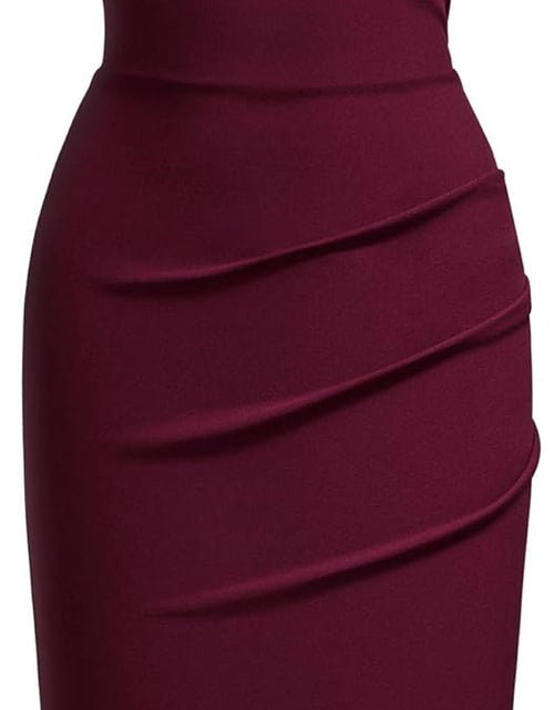 Load image into Gallery viewer, Women'S Retro Ruffle Style Slim Work Pencil Dress
