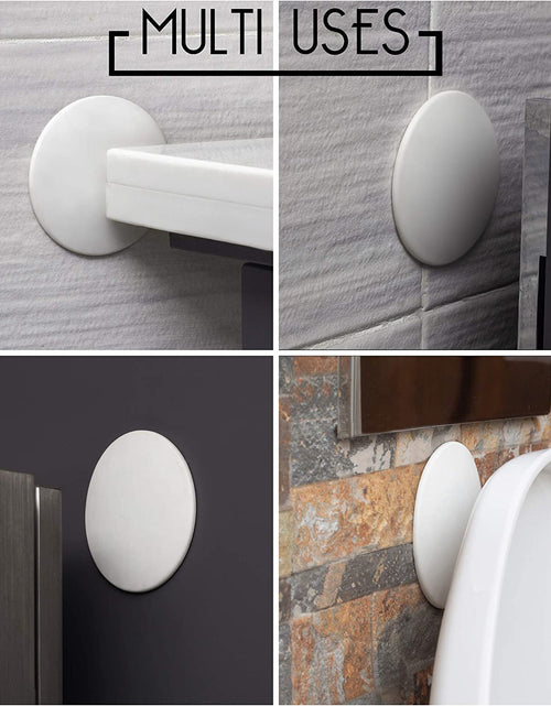 Load image into Gallery viewer, Door Stoppers - Large 3.15" (4 PCS) - Door Stoppers for Wall with Strong Back Adhesive - Quiet and Shock Absorbent Silicone Wall Protectors from Door Knobs - Protects Every Wall Surface

